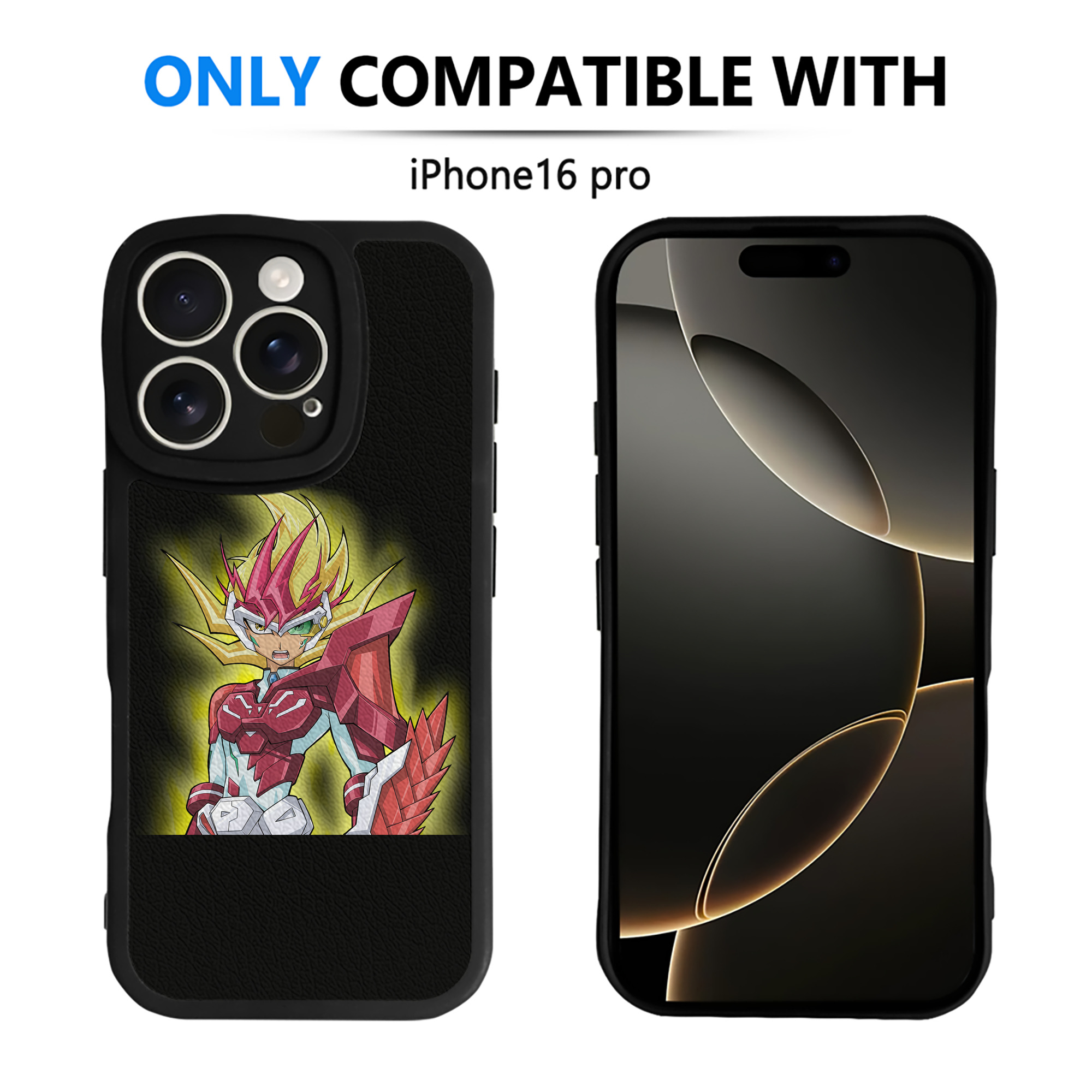 （画像用） 遊☆戯☆王 Yu-Gi-Oh! 【iPhone 16シリーズ対応】シリコンスマホケース（レザー調） 材質：シリコン